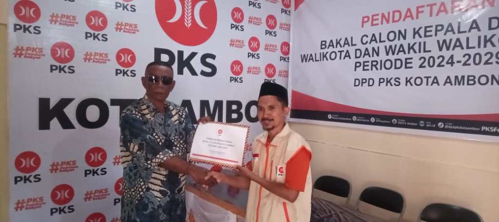 DPC Partai PKS dan Demokrat Terima Pengembalian Formulir Pendaftaran Bakal Calon Wali Kota Ambon Ferly Tahapary
