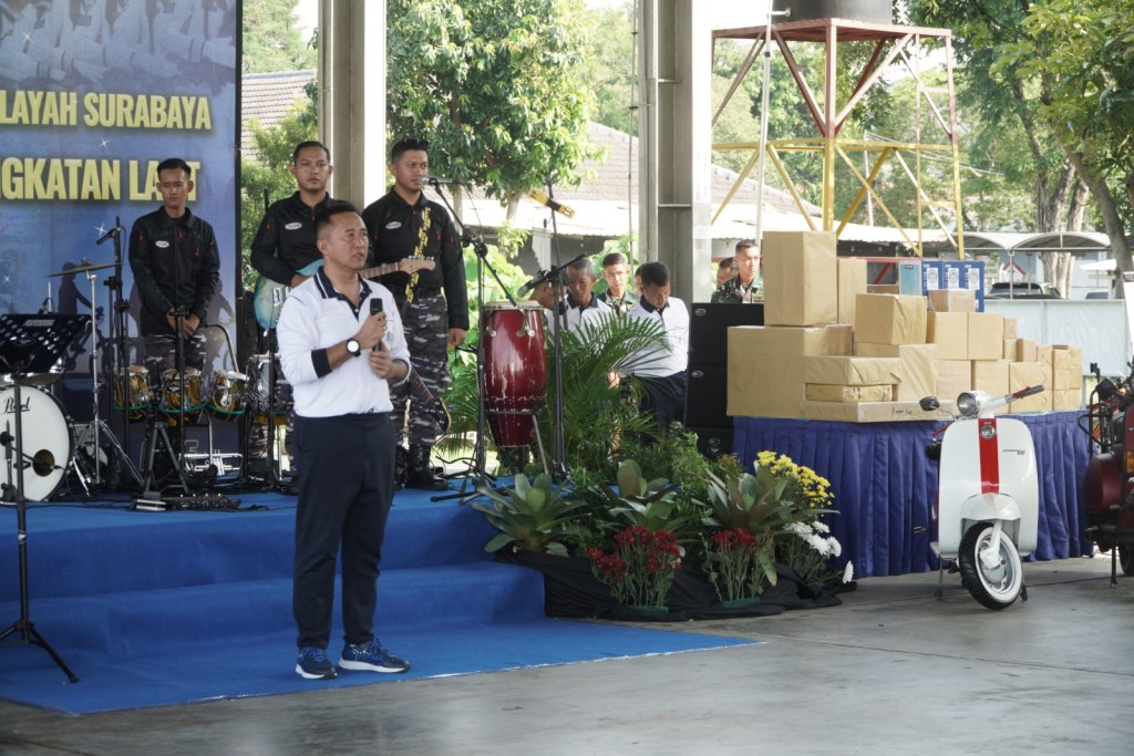 Ikut Peringati HUT Puspenerbal Ke-68, Dankodiklatal Fun Bike Bersama Para Pimpinan Kotama TNI AL