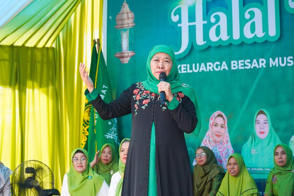 Halal Bi Halal Bersama Muslimat NU Se Sulawesi Tenggara, Khofifah: Ikhlaskan Berjuang di Jalan NU