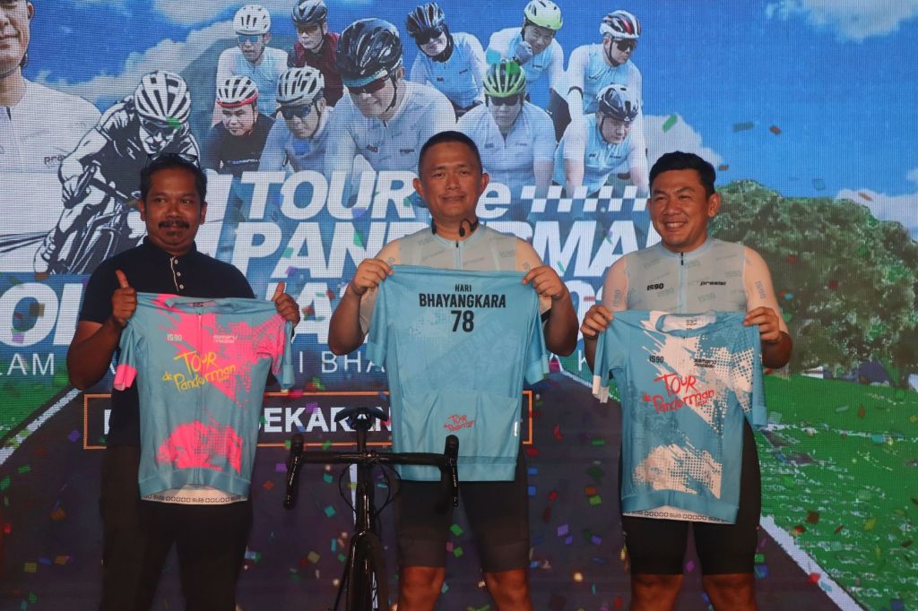 Tour De Panderman 2024, Kapolda Jatim Gelorakan Olahraga Bersepeda di HUT Bhayangkara
