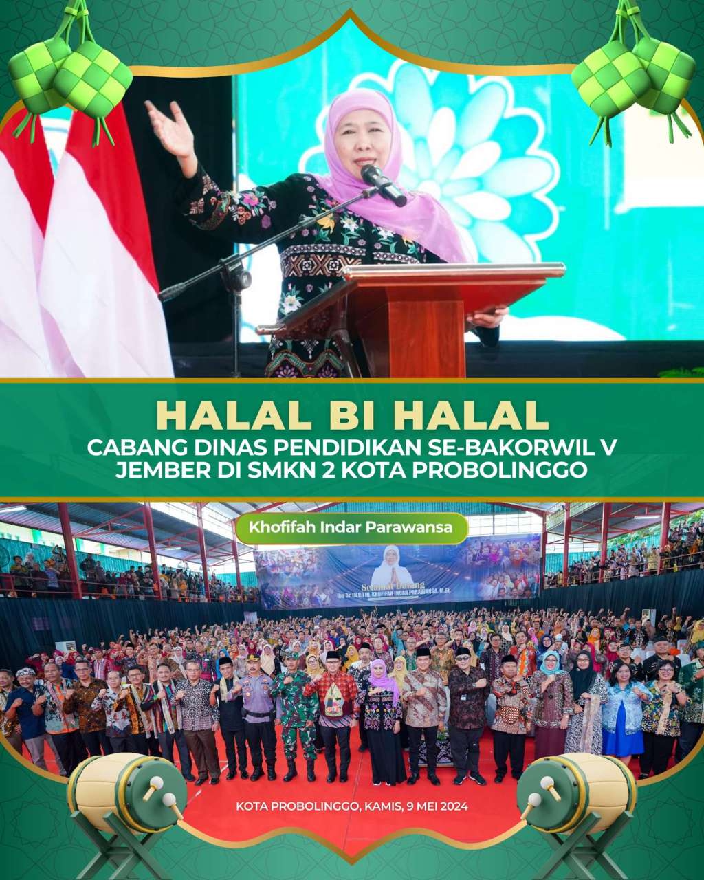 Khofifah Ajak Guru Jatim Bangun Generasi Cinta Damai, Berantas Bullying dan Persekusi di Kalangan Pelajar