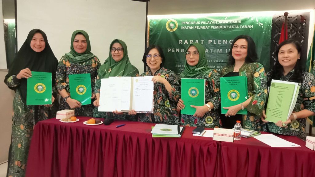 Rapat Pleno Pengwil Jatim IPPAT Memutuskan Sitaresmi PS Sebagai PLH Ketua Pengwil Jatim IPPAT
